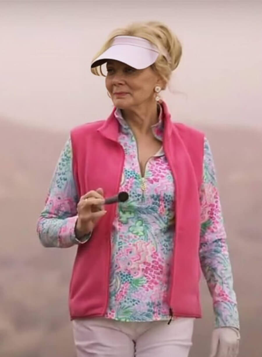 Jean Smart Hacks Deborah Vance Pink Vest