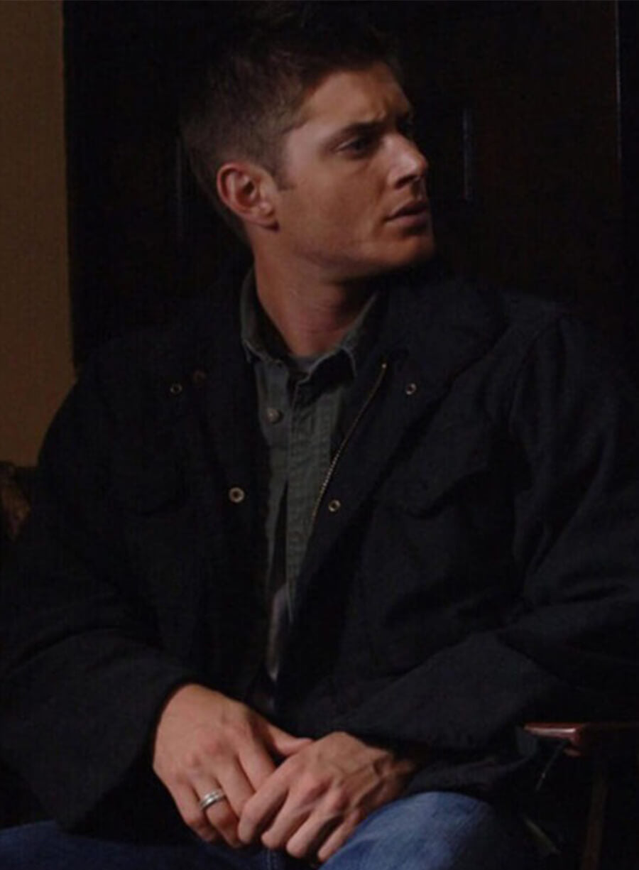 Jensen Ackles Supernatural Dean Winchester Black Cotton Jacket