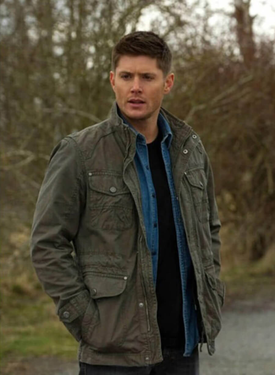 Jensen Ackles Supernatural Dean Winchester Green Jacket