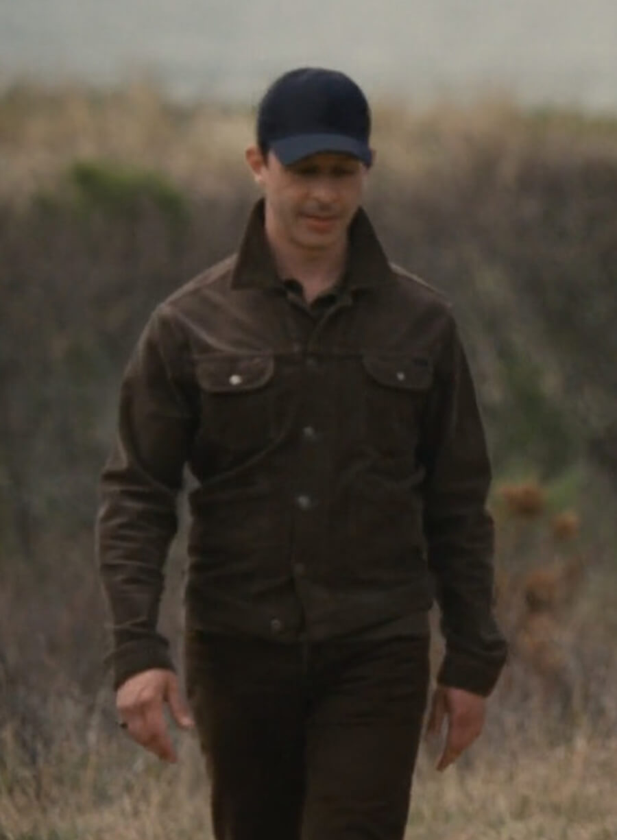 Jeremy Strong Succession S03 Kendall Roy Brown Corduroy Jacket