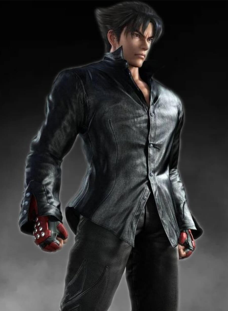 Jin Kazama Tekken 8 Game Black Leather Jacket