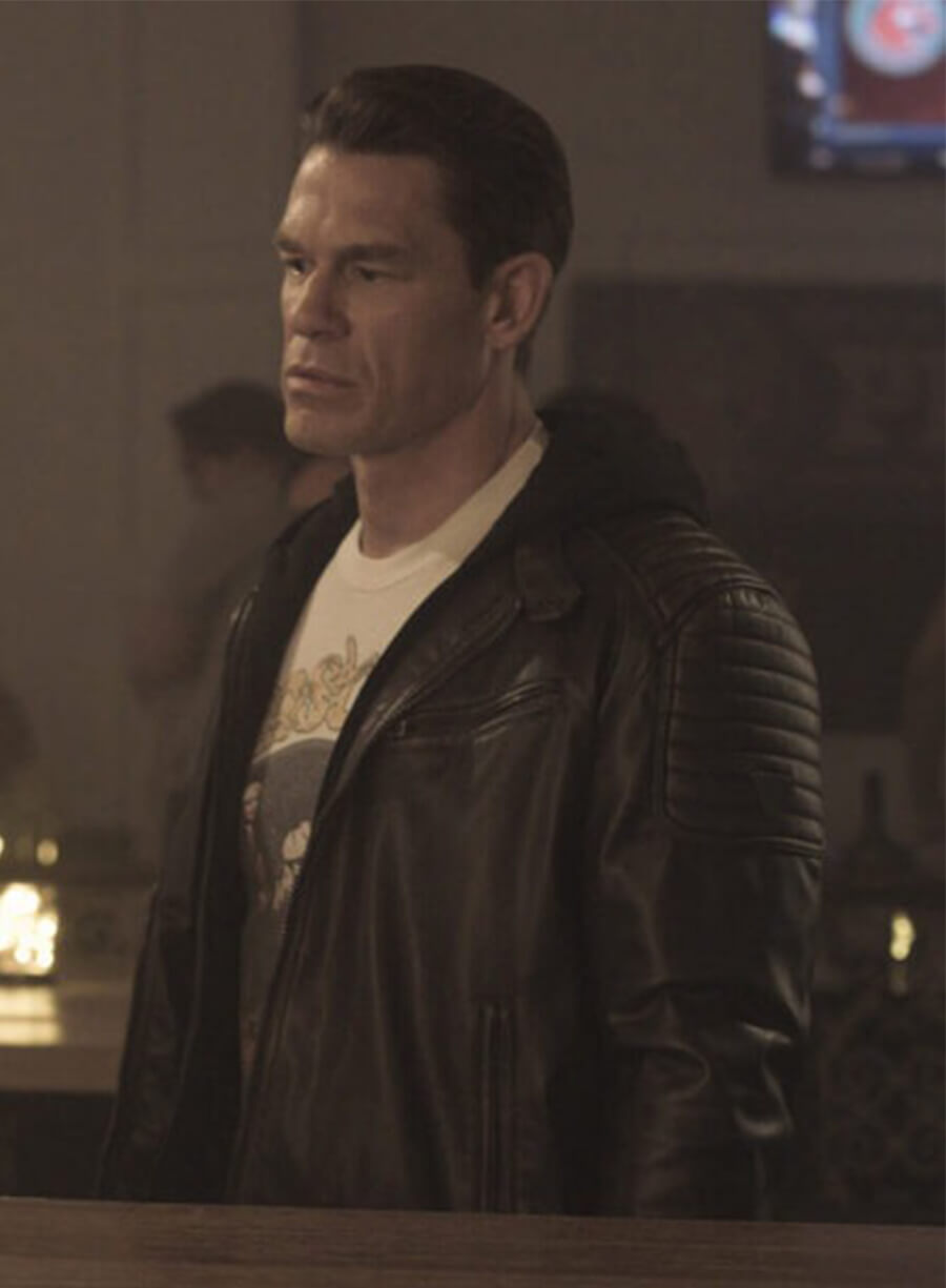 John Cena Peacemaker Black Leather Jacket