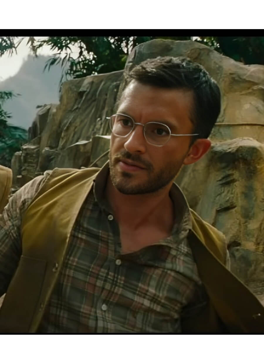 Jurassic World Rebirth Jonathan Bailey Dr. Henry Brown Vest