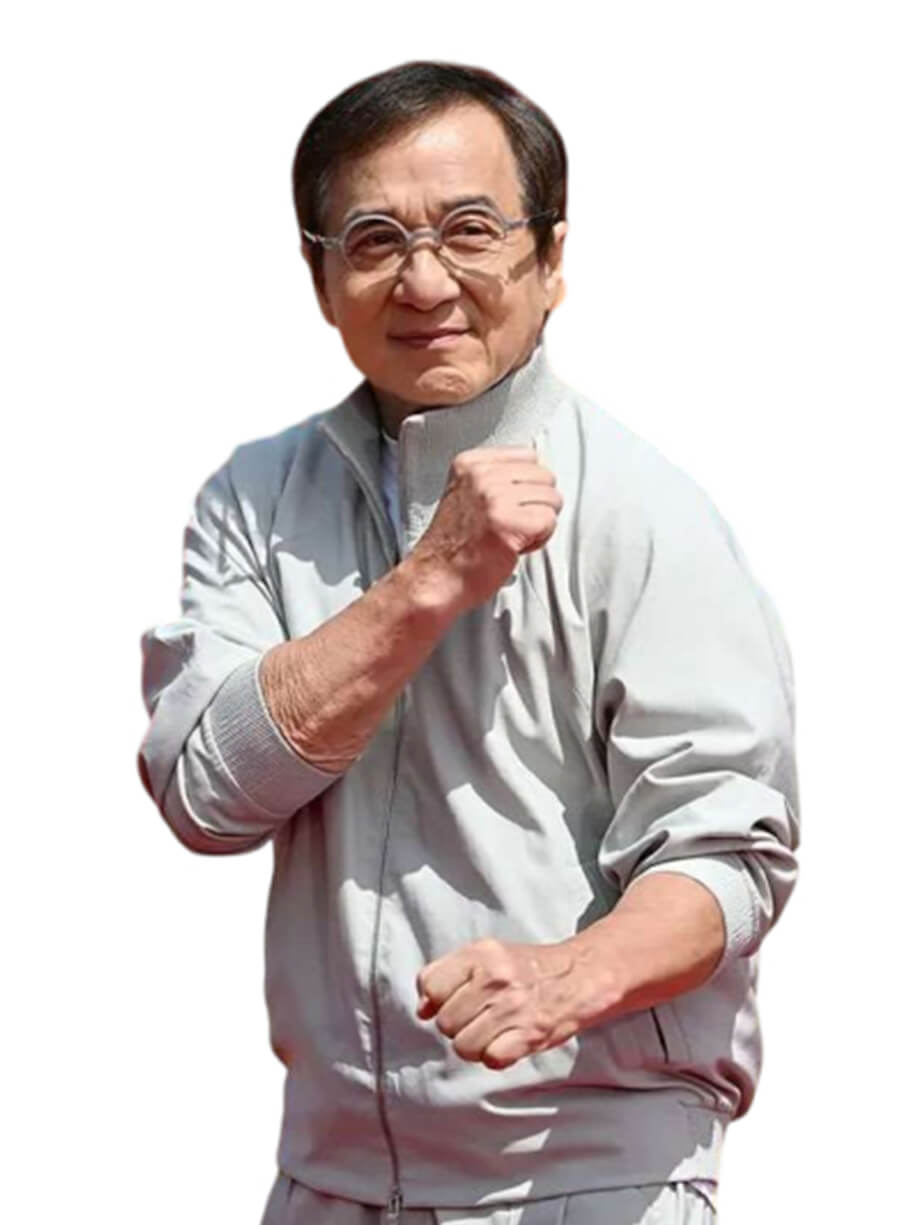 Karate Kid Legends 2025 Jackie Chan Grey Bomber Jacket