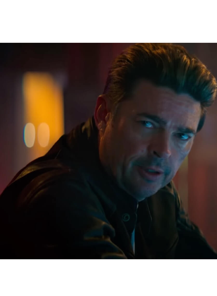 Karl Urban Mortal Kombat II 2025 Johnny Cage Leather Jacket