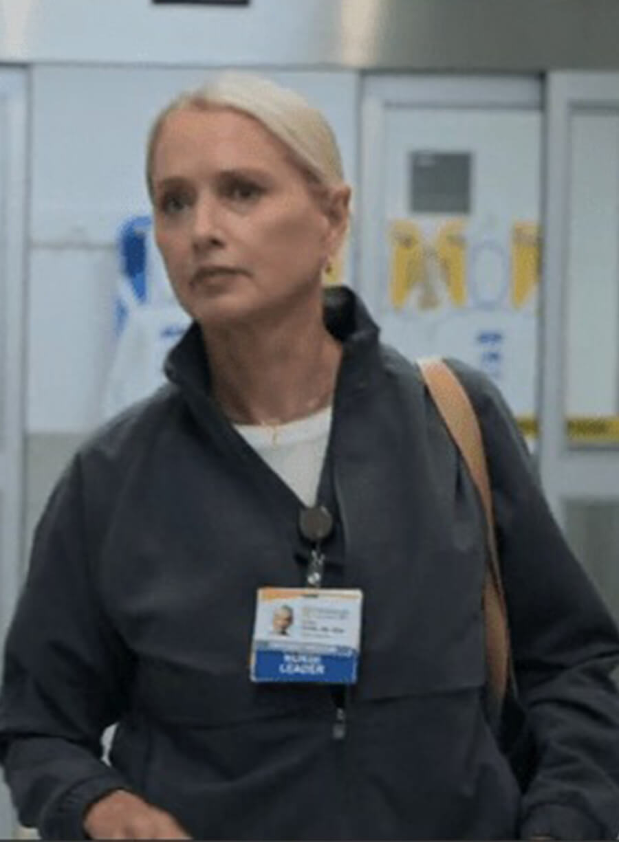 Katherine LaNasa The Pitt Dana Evans Grey Jacket