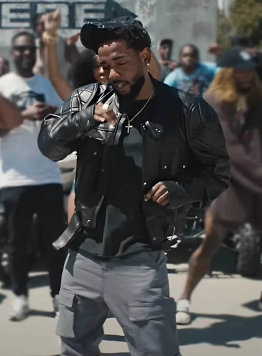 Kendrick Lamar Not Like Us Black Leather Jacket