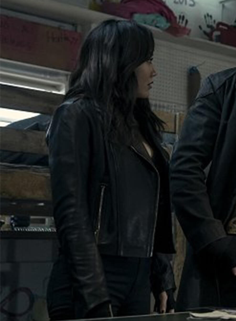 Kimiko Miyashiro The Boys S05 Black Leather Jacket