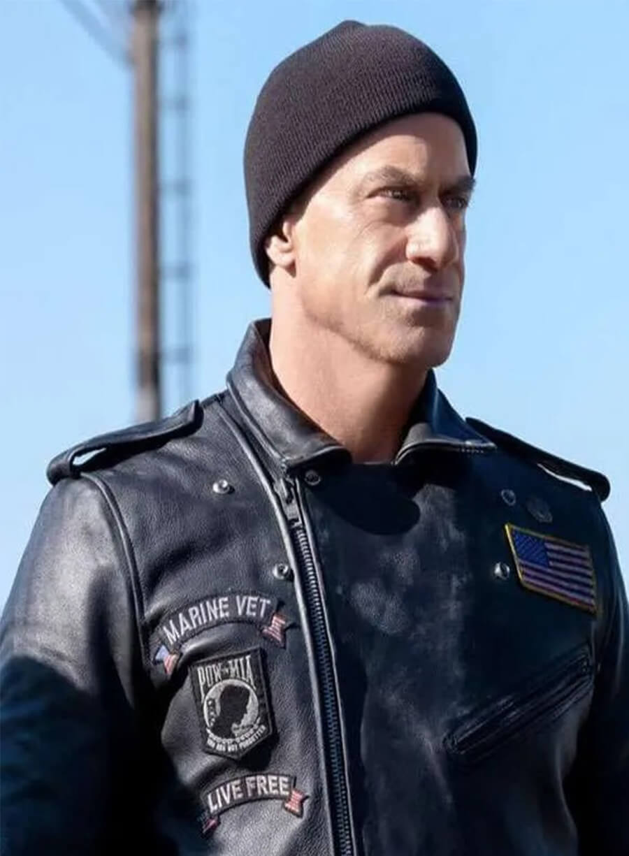 Law and Order Organized Crime S03 Elliot Stabler Leather Jacket