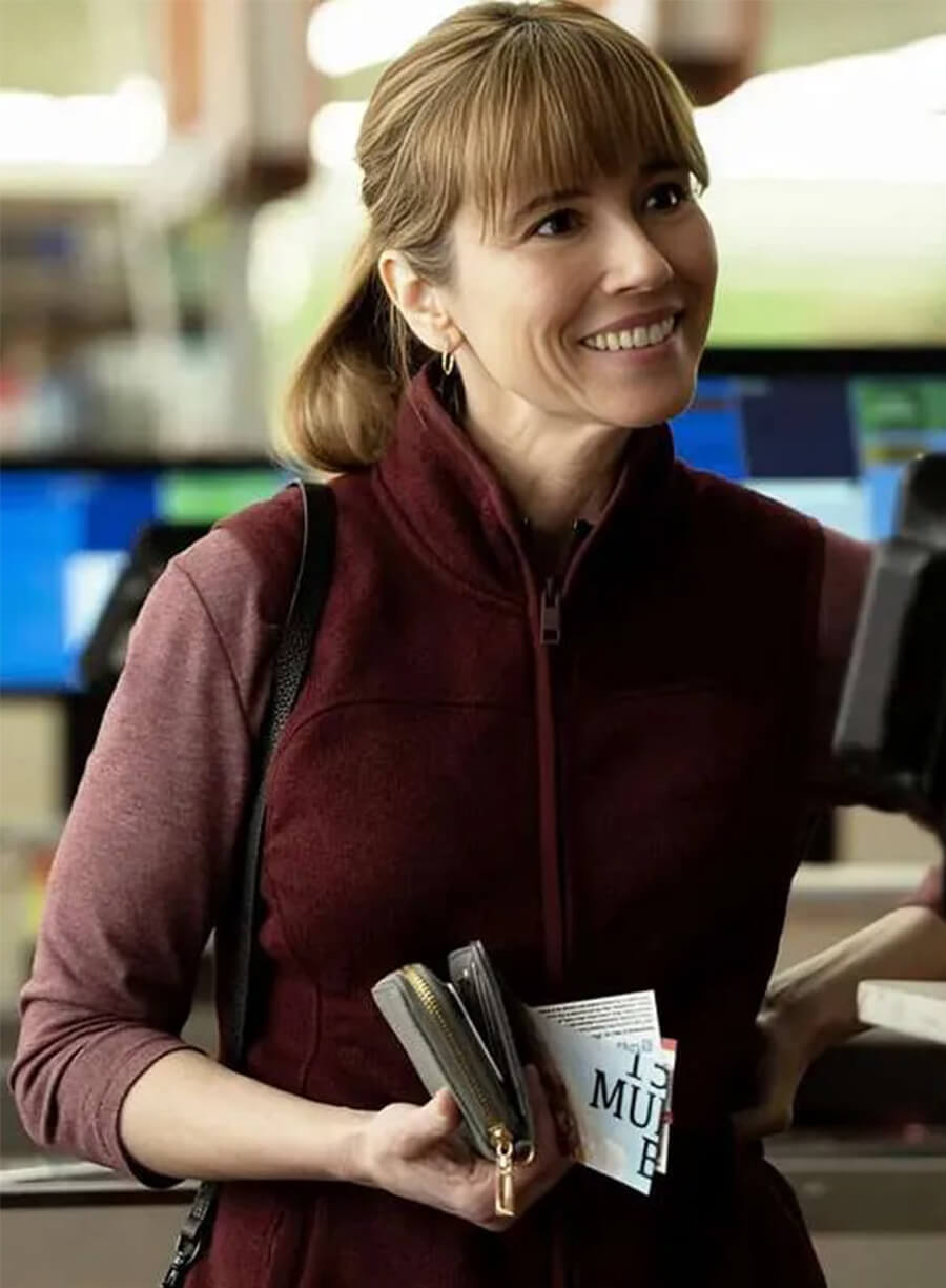 Linda Cardellini DTF St. Louis 2026 Carol Maroon Vest