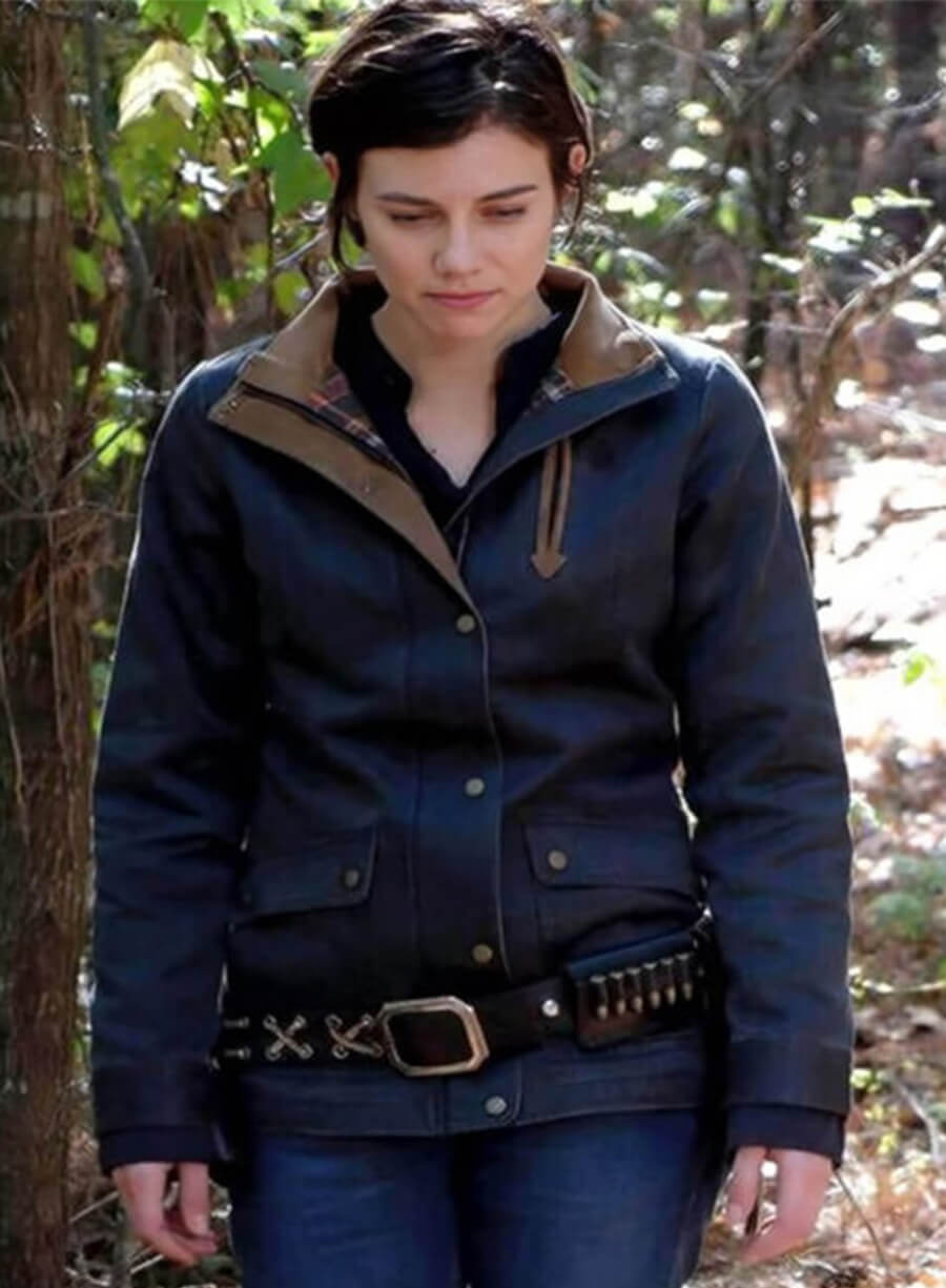 Maggie Greene The Walking Dead S08 Blue Jacket