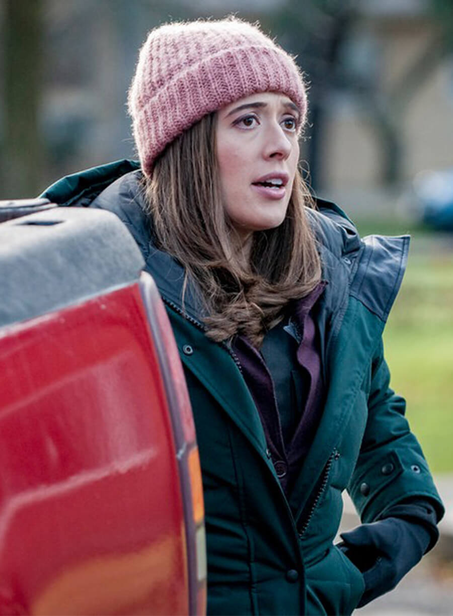 Marina Squerciati Chicago P.D. Kim Burgess Green Hooded Jacket