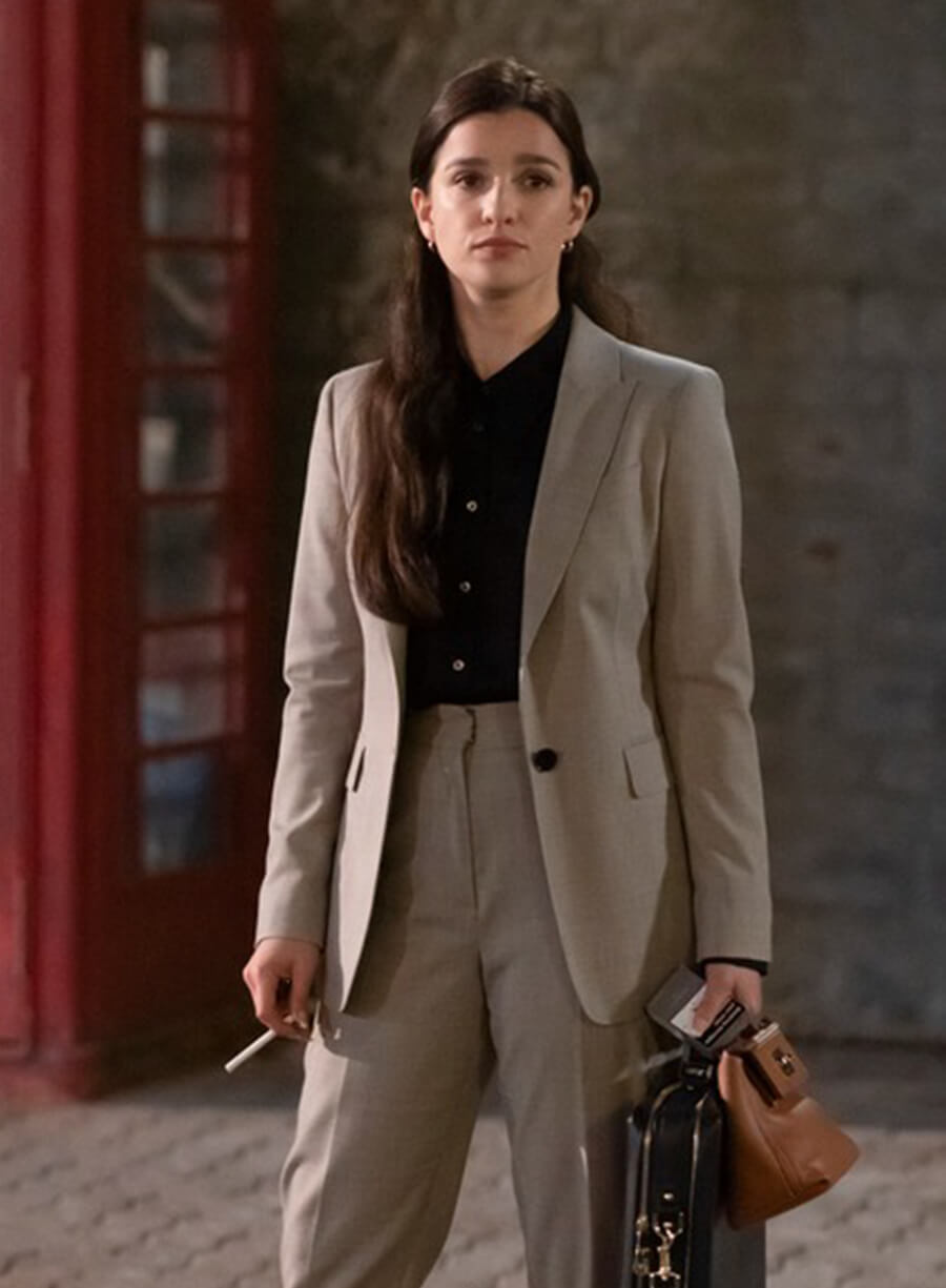 Marisa Abel Industry Yasmin Yazdani Beige Blazer