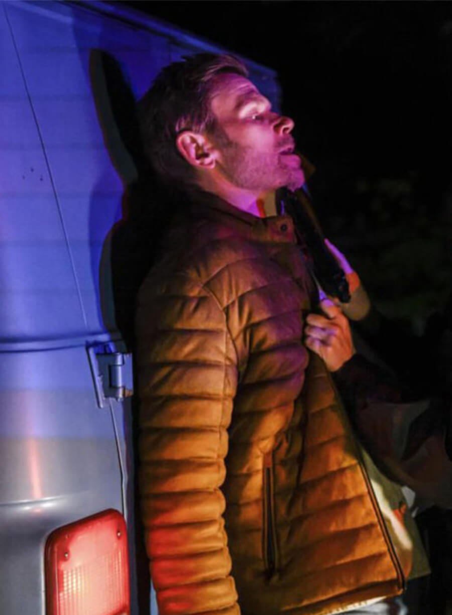 Mark Pellegrino Supernatural Lucifer Brown Puffer Jacket