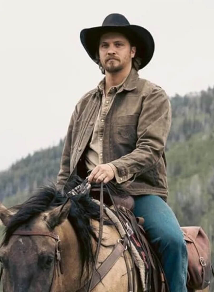 Marshals 2026 Luke Grimes Brown Cotton Jacket