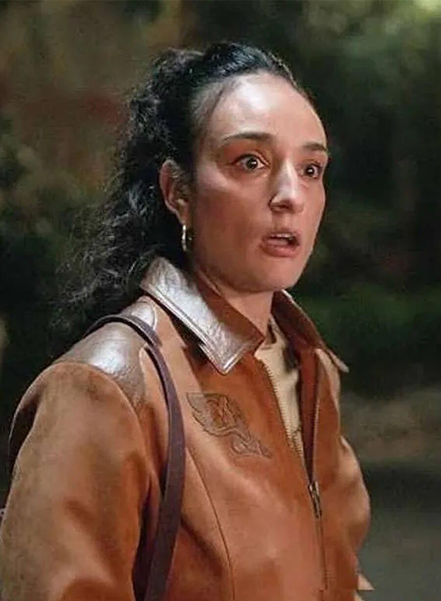 Mercedes Assad Ted Lasso S04 Margy El Sherif Brown Suede Jacket