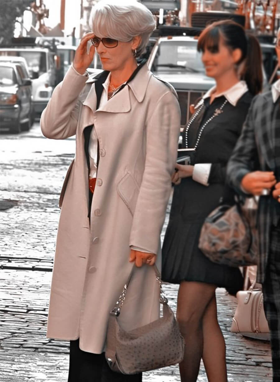 Meryl Streep The Devil Wears Prada 2006 Miranda Priestly White Coat