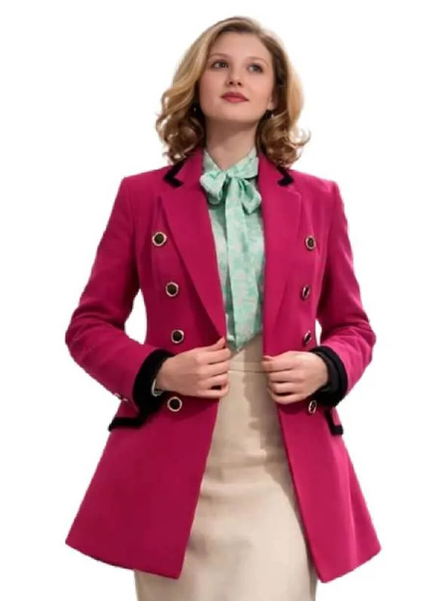 The Lady 2026 Jane Andrews Pink Blazer Coat