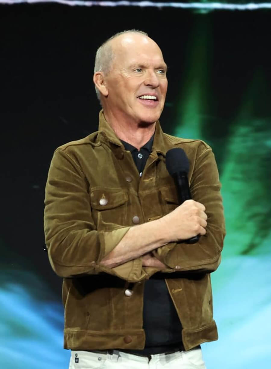 Michael Keaton Beetlejuice Beetlejuice 2024 Event Brown Jacket
