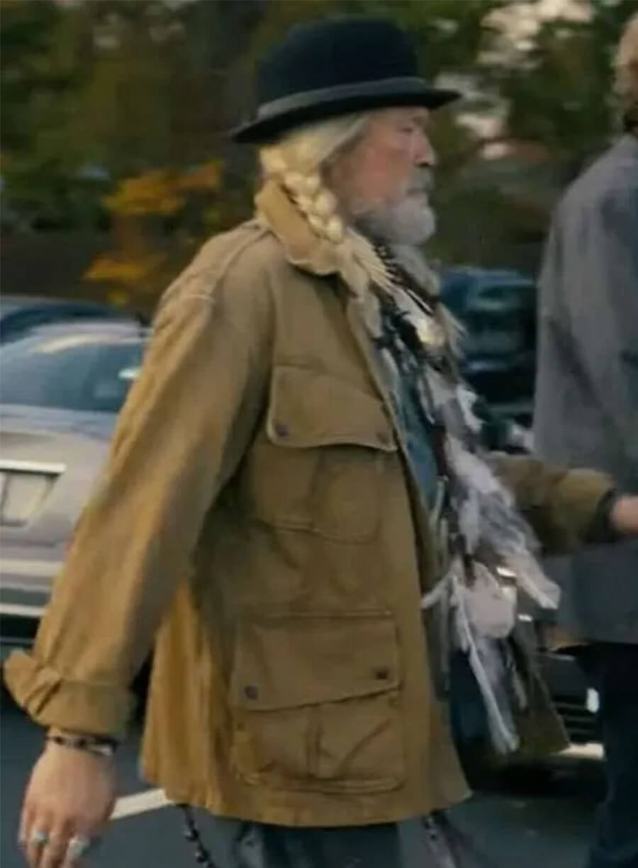 Michael Rooker Peacemaker Red St. Wild Brown Cotton Jacket