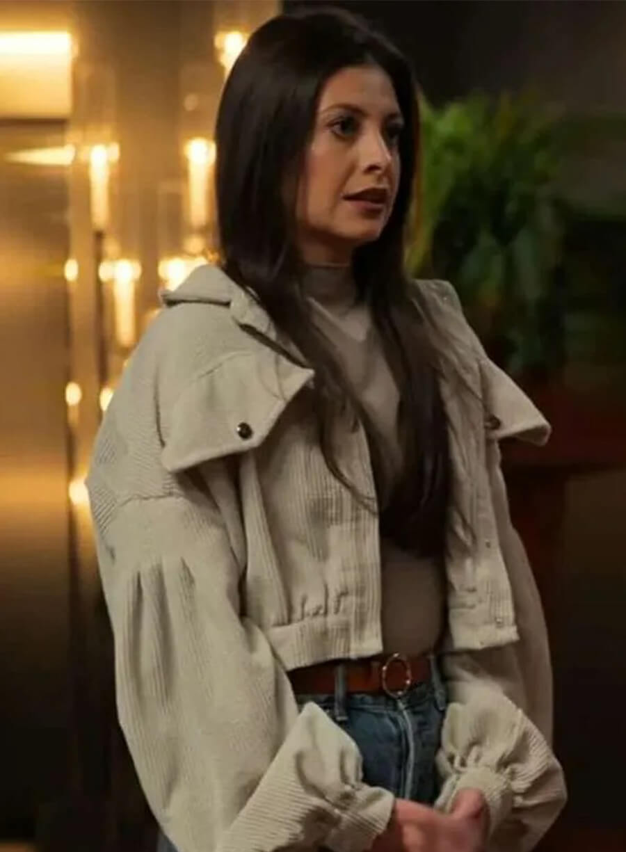 Million Dollar Secret 2025 Cara Kies Beige Corduroy Cropped Jacket