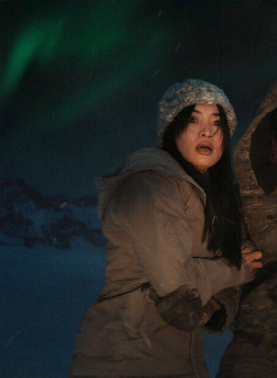 Monarch Legacy Of Monsters Cyan Randa Puffer Hooded Jacket