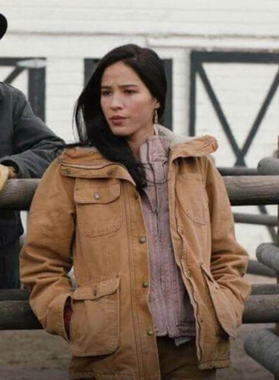 Monica Dutton Yellowstone Brown Cotton Jacket