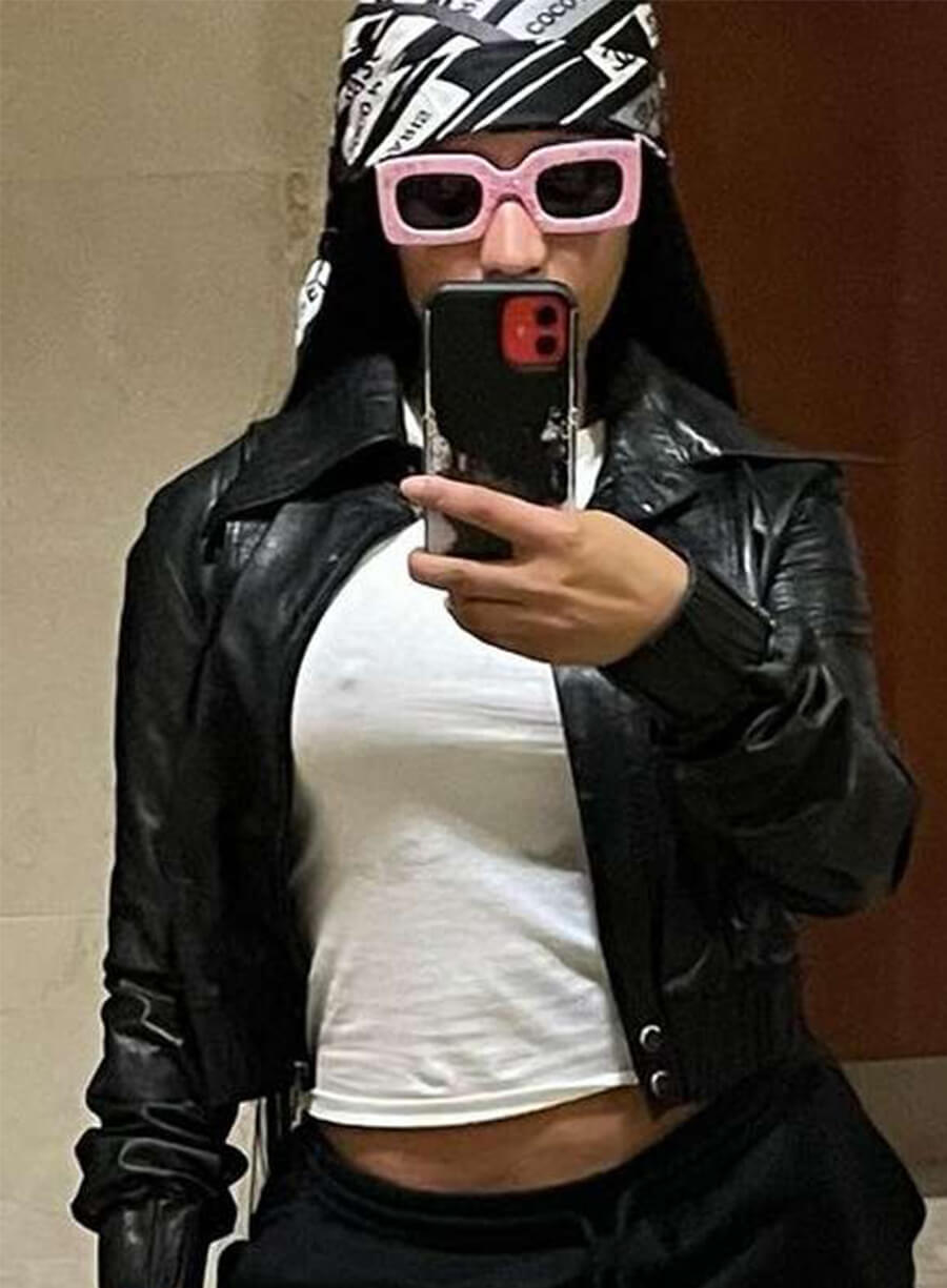Nicki Minaj MTV Music Awards 2023 Black Leather Jacket