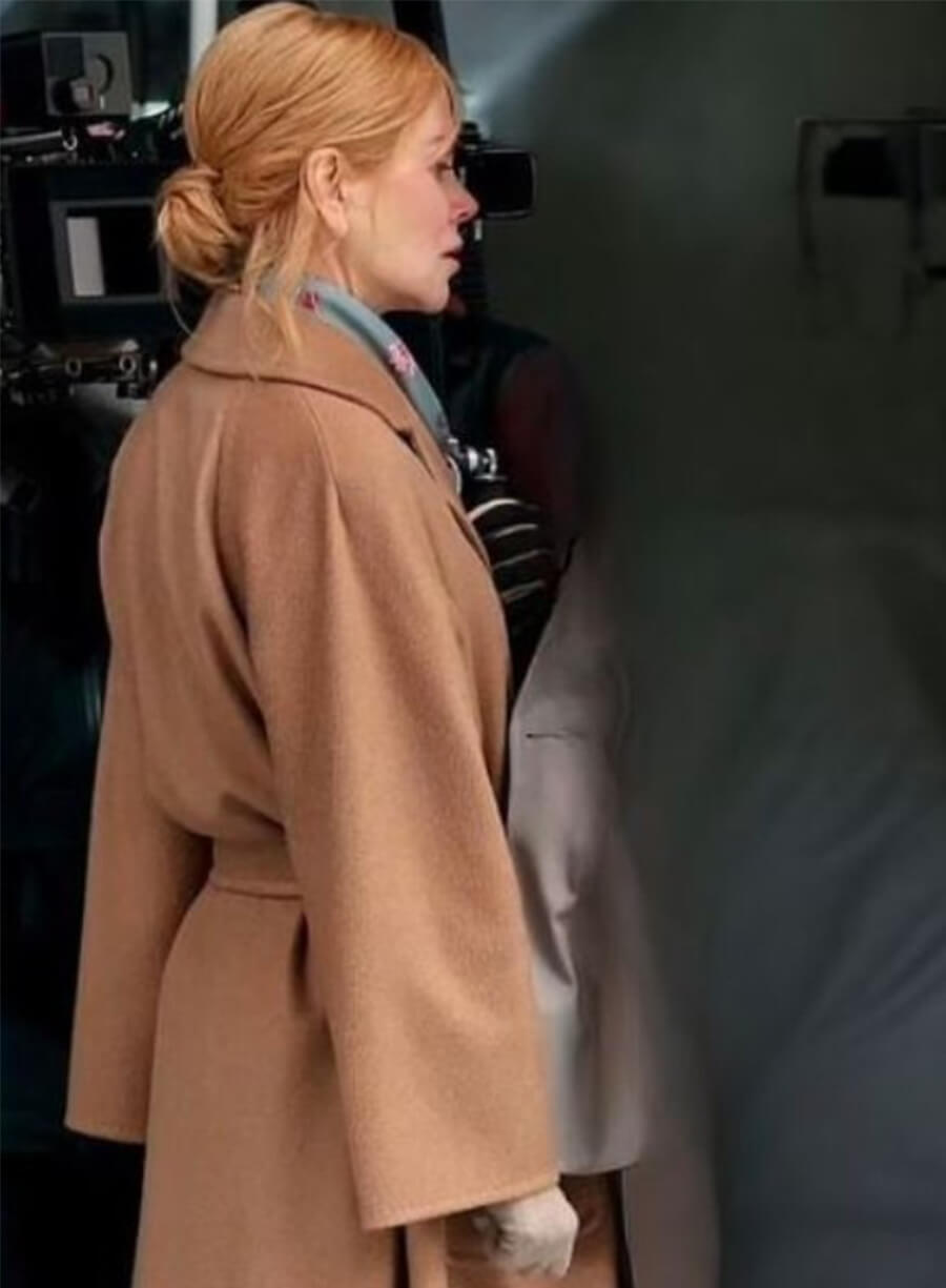 Nicole Kidman Babygirl Romy Brown Wool Coat