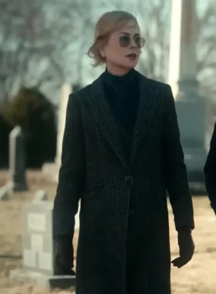 Nicole Kidman Scarpetta 2026 Kay Grey Long Coat