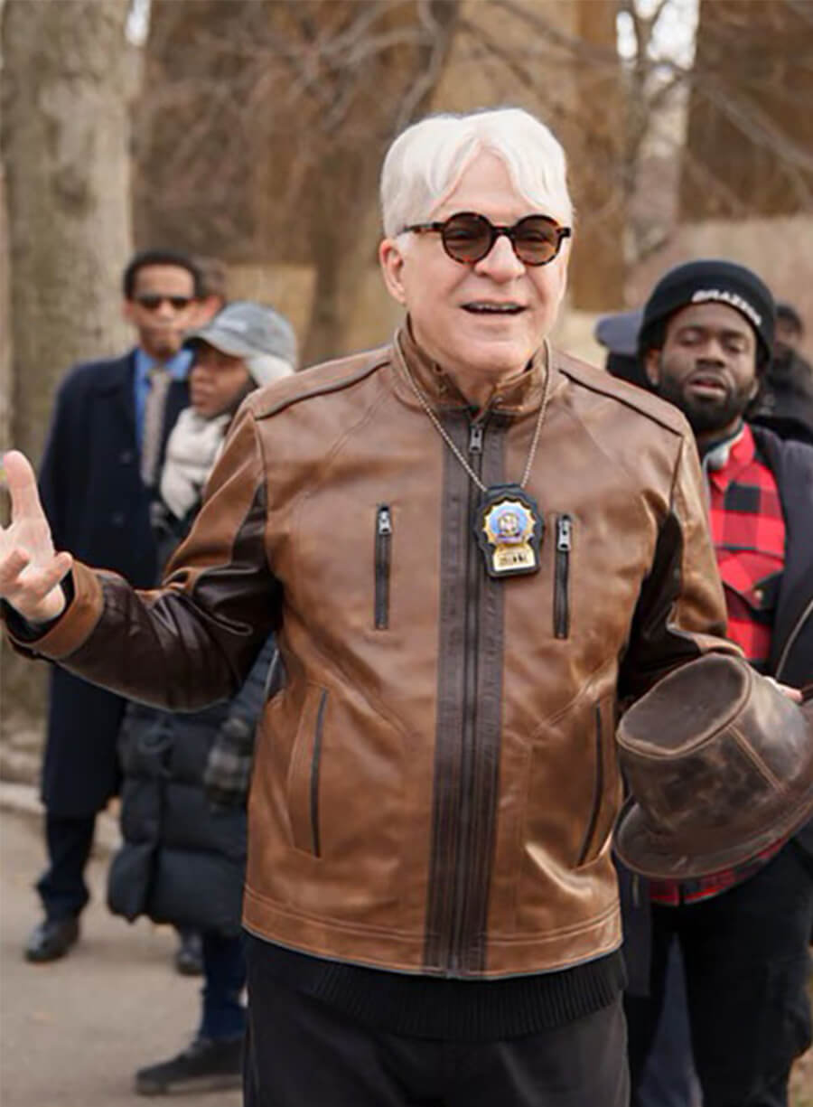 Only Murders in the Building Steve Martin Charles Brown Leather Jacket