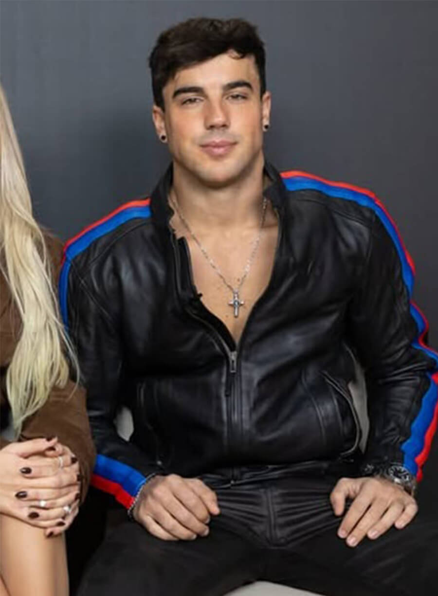 Oscar Casas Idolos 2026 Event Biker Leather Jacket