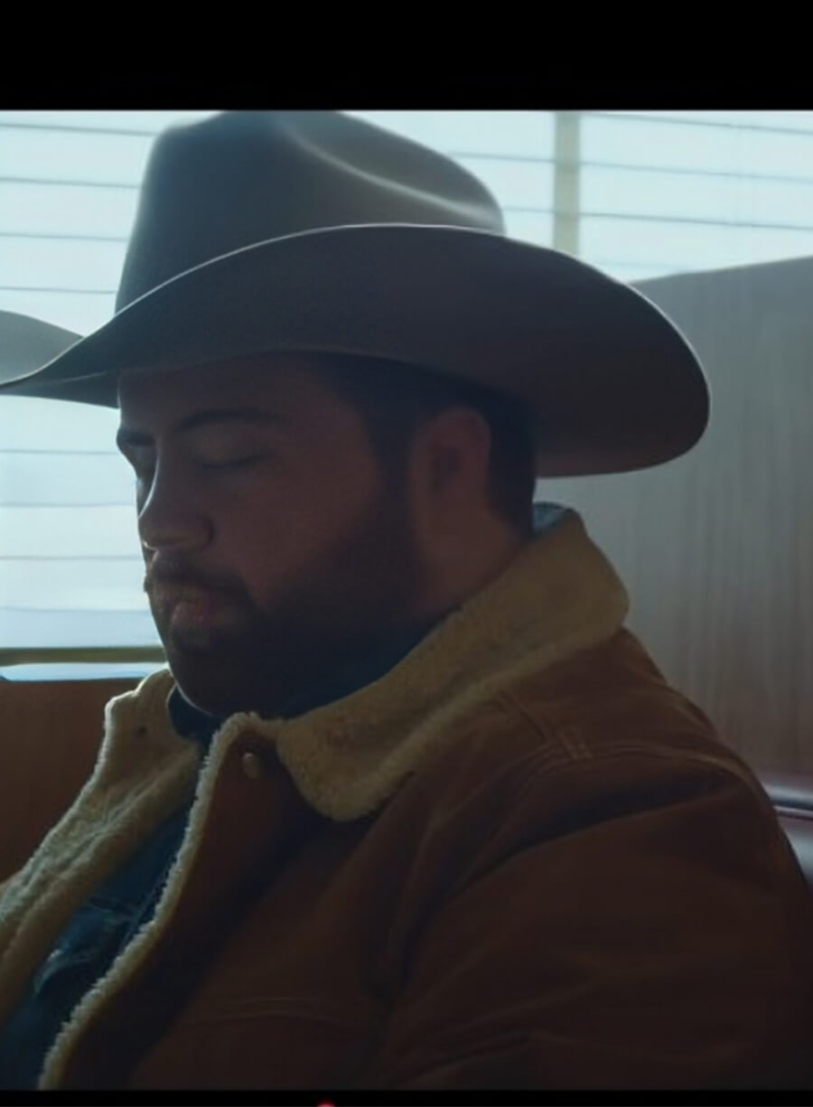 Paul Walter Hauser Americana 2025 Lefty Ledbetter Brown Jacket