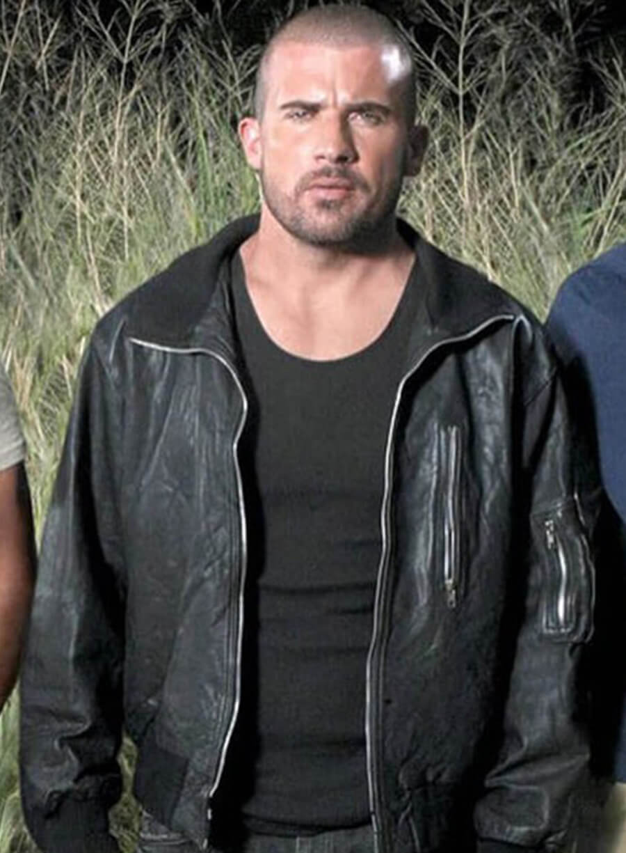 Prison Break S02 Lincoln Burrows Black Leather Jacket