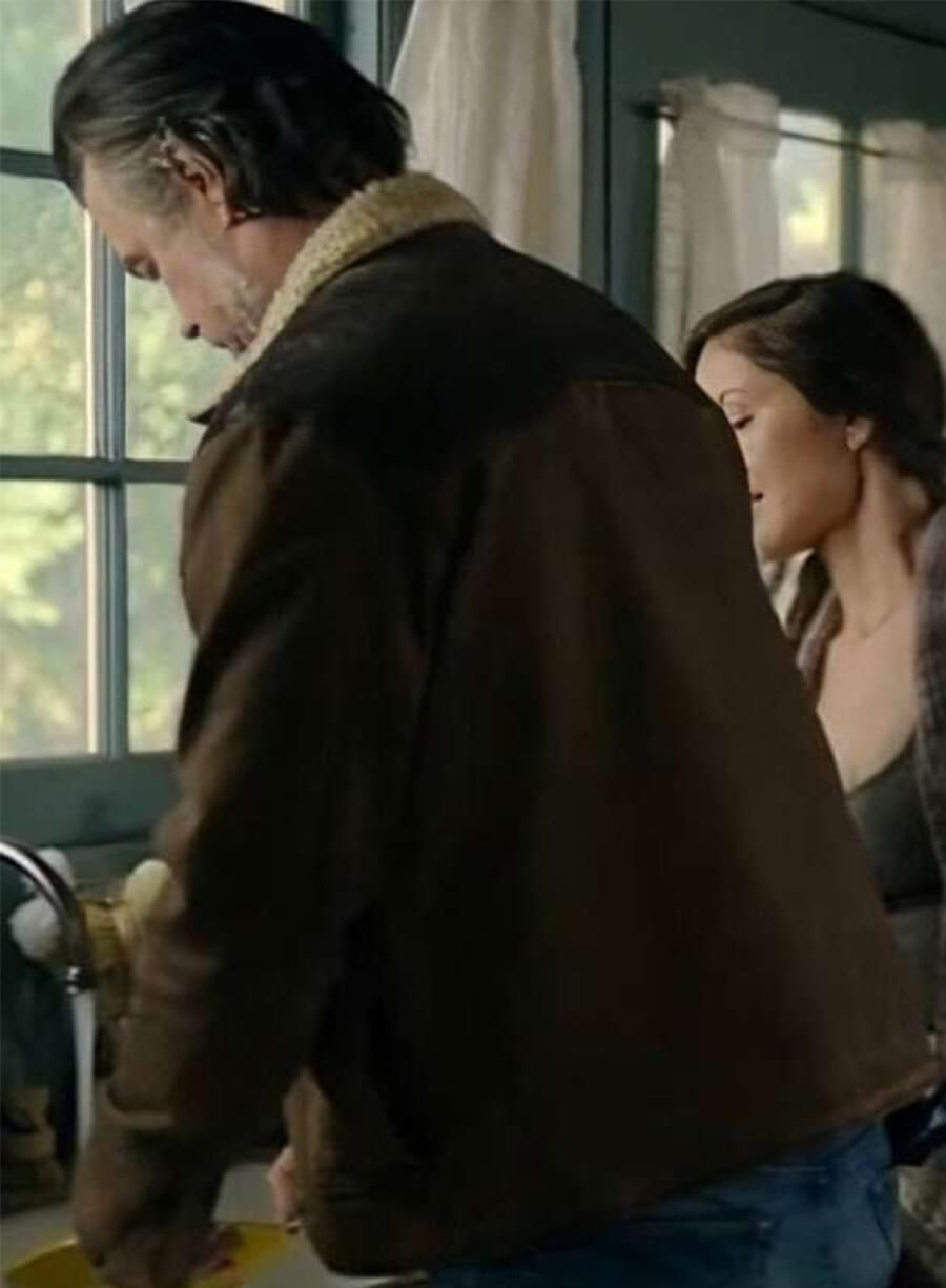 Ransom Canyon 2025 Josh Duhamel Staten Brown Jacket
