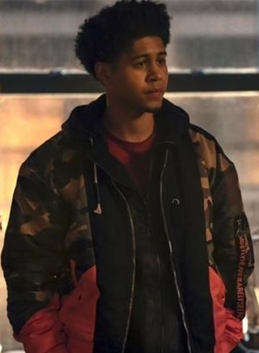 Rhenzy Feliz The Penguin Victor Camouflage Jacket