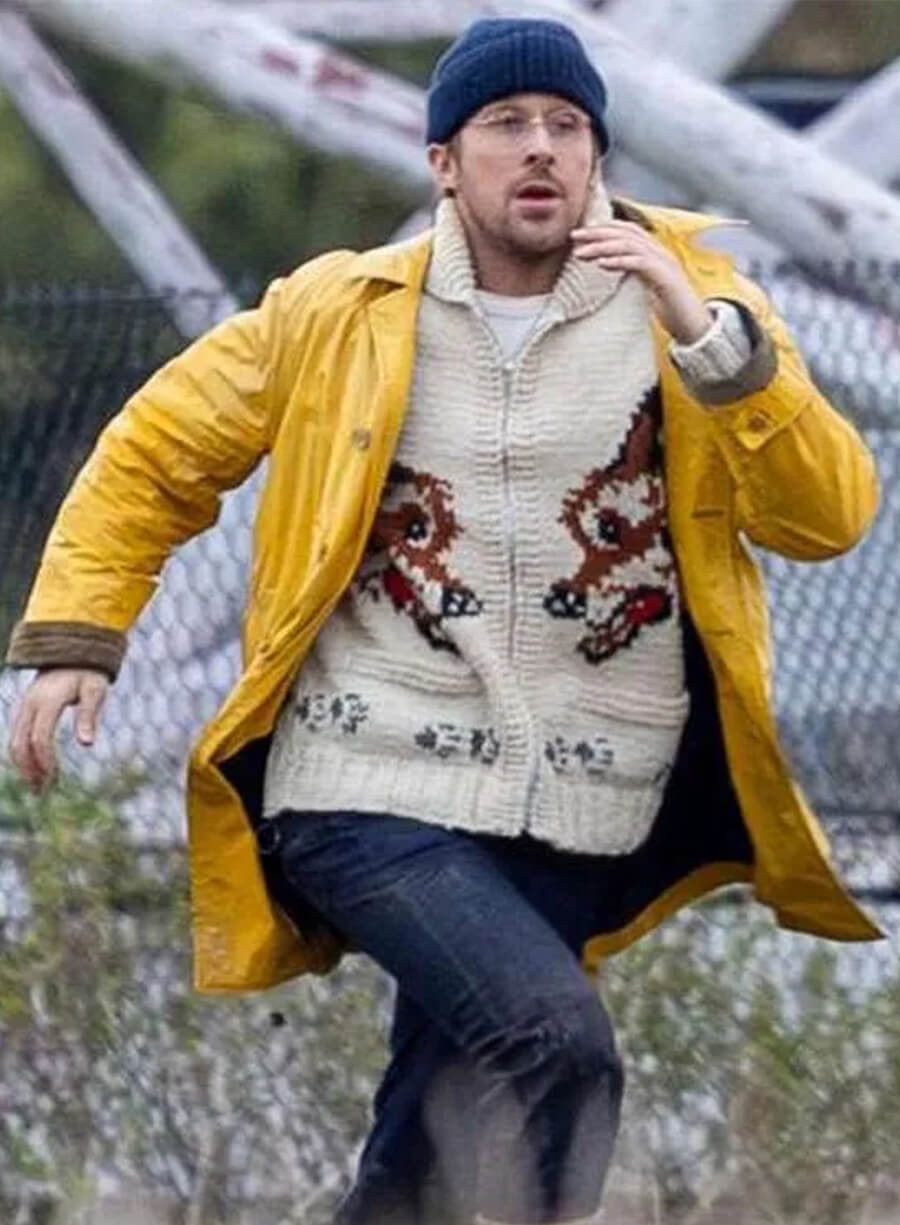 Ryan Gosling Project Hail Mary Ryland Grace Yellow Leather Coat
