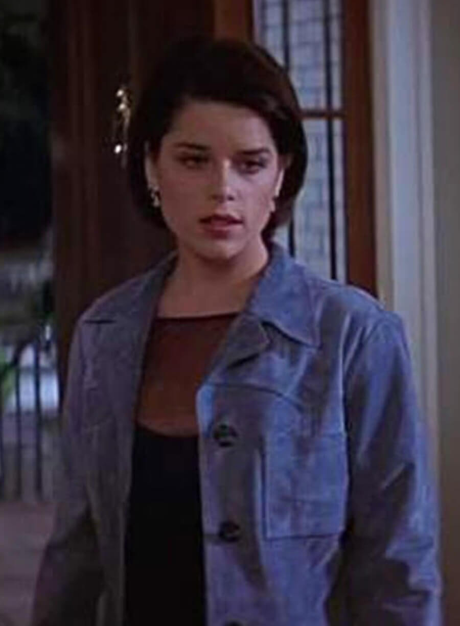 Scream 2 Neve Campbell Sidney Blue Suede Jacket