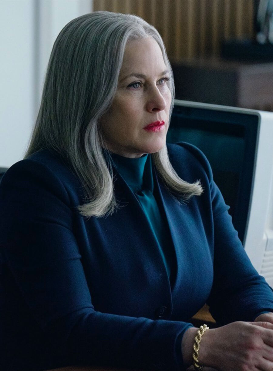 Severance Patricia Arquette Harmony Blue Blazer Coat