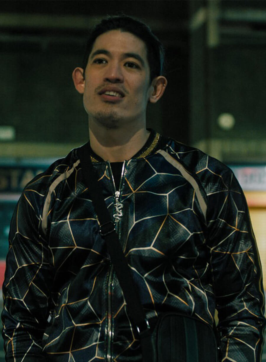 Slow Horses S05 Roddy Ho Geometric Metallic Jacket