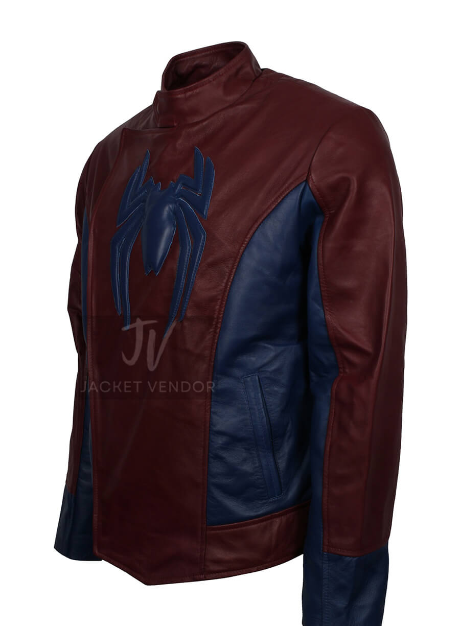 Spiderman Home Coming Tom Holland Peter Parker Leather Jacket