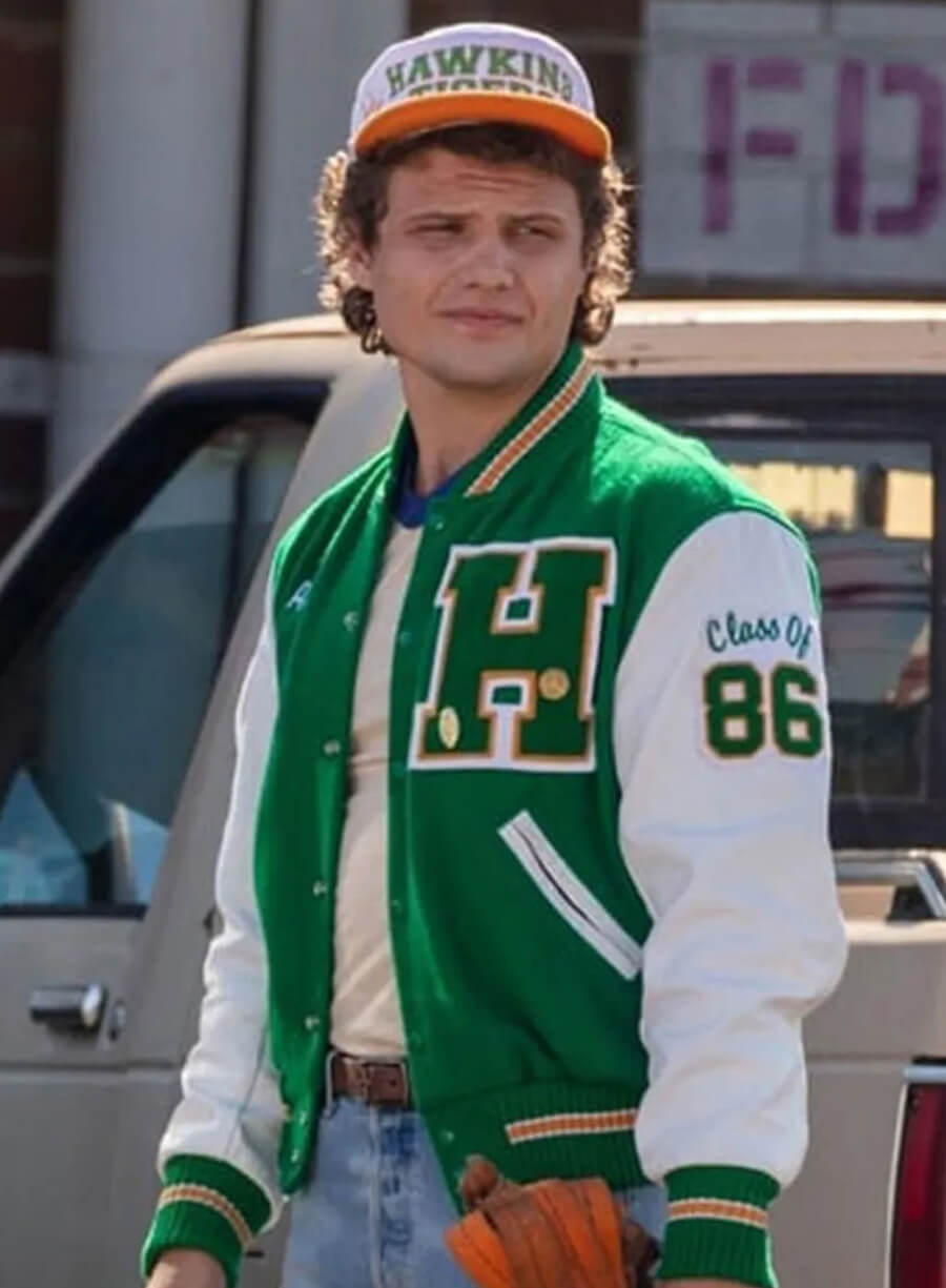 Stranger Things Andy Green Varsity Letterman Jacket