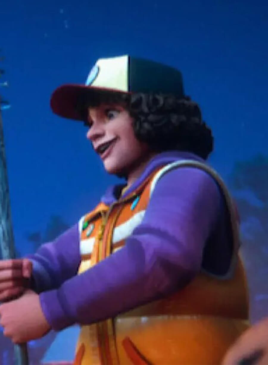 Stranger Things Tales from 85 Dustin Henderson Orange Vest