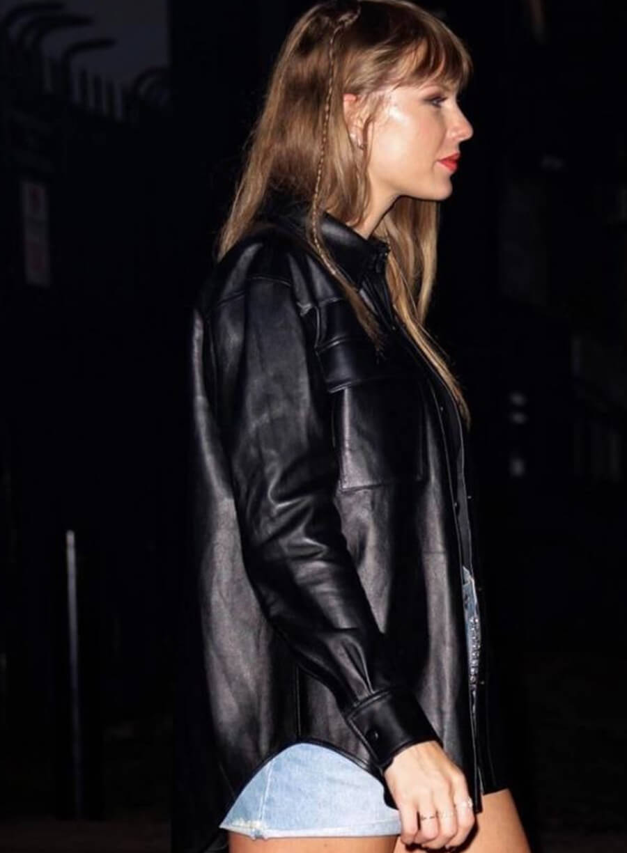 Taylor Swift Black Leather Jacket