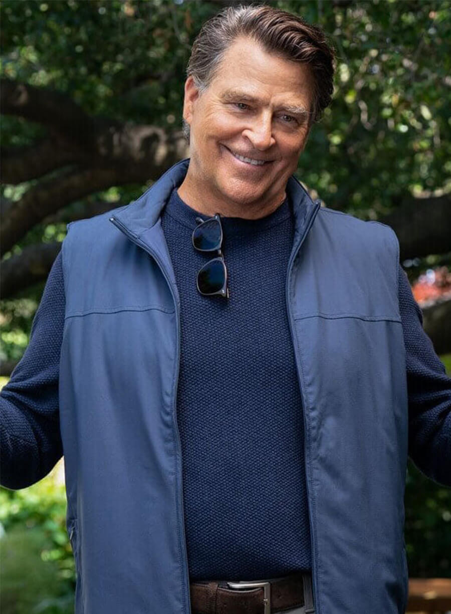 Ted McGinley Shrinkig S02 Derek Blue Cotton Vest