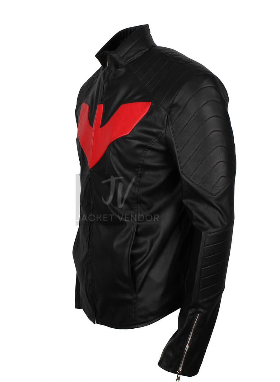 Terry McGinnis Batman Beyond Black Leather Jacket