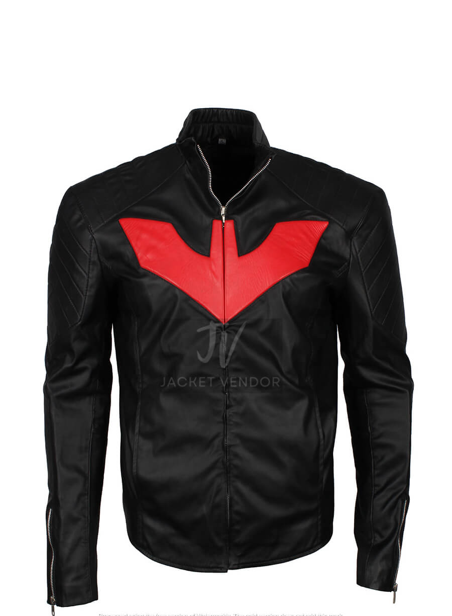 Terry McGinnis Batman Beyond Black Leather Jacket