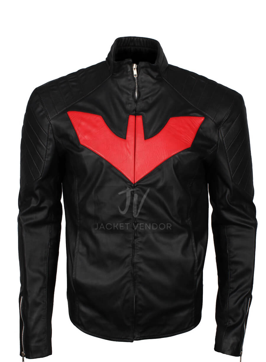 Terry McGinnis Batman Beyond Black Leather Jacket