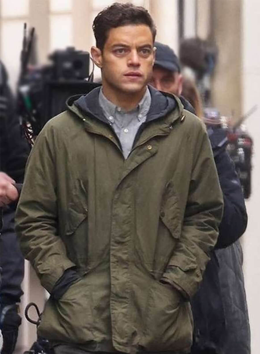 The Amateur 2025 Rami Malek Charles Green Jacket