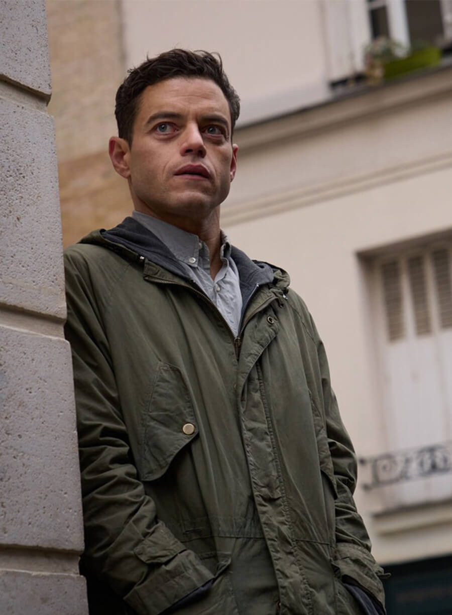 The Amateur 2025 Rami Malek Charles Green Jacket